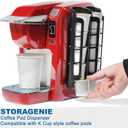 STORAGENIE K Cup Holders, Coffee Pod Holders for Keurig, Kcup Holders, Space Saving K pod Storage | Organizer, Perfect for Counters Small Space