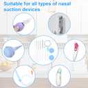 Mity rain 12-Piece Baby Nasal Aspirator Cleaning Kit with Extra Long Brush - Complete Hygiene Set for Electric & Manual Nose Suckers, Includes Storage Box, Perfect Newborn Essentials Gift