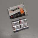 NINMAX CR123A 3V Lithium Battery 6 Pack, No.1 1700mAh 3 Volt High Power 123A Lithium Batteries for High-Intensity Flashlights, Home Security Devices, and More