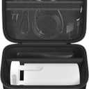 Upgraded Mini Projector Case Compatible with Magcubic HY300Pro+ / HY300PRO for ENUOSUMA HY300 ULTRA for Alwtniet Portable Projector 4K 1080P Support, Storage Organizer for Accessories-Black (Bag Only)