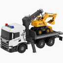 Smart BeBe Official Licensed Scania Friction Toy Tow Truck with Crane Extra Large Friction Truck with Crane Function Lights and Sounds Friction Toy Truck for Kids