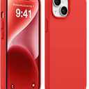 AOTESIER Compatible with iPhone 14 Case, Full Body Food-Grade Silicone Wear-Resistant, Anti-Drop Protection with Soft Anti-Scratch Microfiber Lining Phone Case for iPhone 14, 6.1 inch,Red
