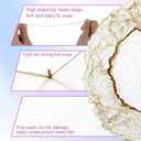 20Pcs Hair Net,Invisible 39cm Hair Bun Maker,Elastic Mesh Hairs Nets for Buns 20 U-Shaped Pins Ballet Hairs Accessories for Women Ballet Buns Dance (Brown)