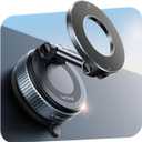 Lamicall Car Phone Holder - [70 LBS Strongest Suction] for Magsafe Car Mount, 360 Adjustable Suction Cup Phone Mount Dashboard Windshield Vacuum Magnetic Phone Holder for Car fit iPhone 17 16 Pro Max (Black)