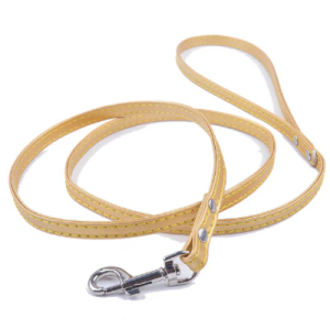 Waterproof Dog Leash Strong Coated Nylon Webbing with Black Hardware Odor-Proof Easy to Clean High Performance for Small or Large Dogs Made in USA 4 or 6 ft Lead,  Beige