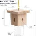1 PCS Wood Carpenter Bee Trap for Outside - Best Bee Trap - Nature Hanging Carpenter Bee Traps Plastic Jar Outdoor - Insect Traps