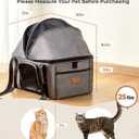 BurgeonNest Top-Expandable Large Cat Carrier, Soft-Sided Cat Bag for Medium & Large Cats Up to 25 lbs, Upgraded Small Dog Car Seat, Pet Travel Bag with Semi-Open Canopy