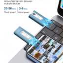 256GB USB Flash Drive for Phone and Pad, Photo Stick High Speed External USB Thumb Drives Photo Storage Memory Stick for Save More Photos and Videos (Blue, 256GB)