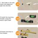 Picture Lights for Wall Rechargeable, 5200mAh Battery Operated Poster Light with Remote & Timer, 13" Dimmable Art Light, 3 Color Temperatures for Artworks, Paintings, Gallery, Canvas (1 Pack)