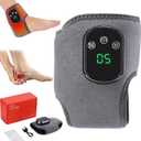 Triple Therapy Foot Massagerr  Knee Massager 3-in-1 Pain Relief Therapy Foot Heating Pad, Kneading & Pressing, Wireless Rechargeable Portable Foot Massager for Home (1)