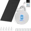 4W Solar Panel for Ring Doorbell Built-in 5200mAh Battery Compatible with Ring Video Doorbell 3, 3 Plus, 4 & Battery Doorbell Plus - IP66 Waterproof, 13.1ft Long Charging Cable