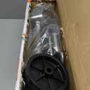 2000 lbs Trailer Jack with Dual Wheel, Heavy Duty Swivel Boat Jack, 12" Lift, Bolt-on Tongue Trailer Jacks for RV Boat Trailers, Silver