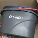 O-Cedar RinseClean Spin Mop & Bucket System + 2 Extra Mop Heads | Clean with Water | Removes 99% of Bacteria