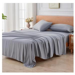 Microfiber Sheet Set Full Size, Brushed Microfiber Bed Sheets- Super Soft, Easy to Care for, Breathable, Cooling, Deep Pocket Fitted Sheet, Flat Sheet, and 2 Pillowcases(Silver Gray,Full)