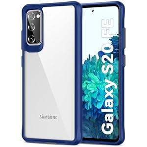 HOOMIL for Samsung Galaxy S20 FE 5G Case Clear [Anti-Yellowing] Anti-Scratch Transparent Hard Back and Soft Edge [Military Grade Drop Protection] Shockproof Phone Cover - Blue