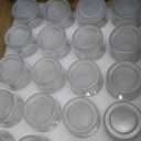 40 Pack 6.7 oz Mini Glass Jars with PE Lids - Small Yogurt/Pudding Containers for Wedding Favors, Honey, Spices & DIY Crafts (Includes Labels & String) (Smooth)