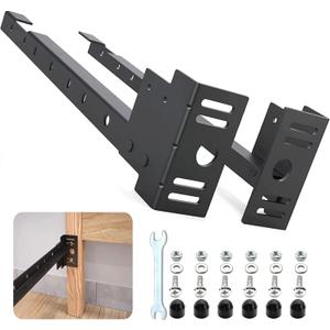 Bed Frame Footboard Extension Brackets Set Attachment Kit,Universal Bolt-on Footboard Extension Brackets Will Fit Most Twin,Queen and King Bed Frames