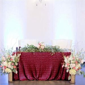 ShinyBeauty Sequin Tablecloth Burgundy Rectangular 60x102-Inch Sequence Maroon Table Cloths Wine Table Cover/Overlays/Linens - 0227S