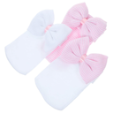3Pcs Bowknot Hats Winter Warm Caps for Soft Knit Headwear Adorable Design for Months Present for Parents