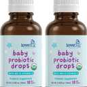 LOVEBUG Award Winning USDA Organic Probiotic for Infants & Babies 0-12 Months | Helps w/Colic, Reflux, Diarrhea, Constipation & Gas | Multi-Strain 5 Billion CFU | Liquid Drops (60 Days Supply) - 20ml