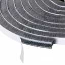 Window Weather Stripping Door Seal, 33 Ft Self-Adhesive Winter Insulation Strip for Exterior Front Door Frame Window Soundproofing Noise Cancelling Window Inserts, 0.35"Wide x 0.2"Thick, Gray