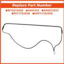W10316428 Refrigerator Defrost Heater Assembly Replacement for Kenmore for Whirlp for Amana for Ikea for Maytag Replace W10316428 4444722 AP6019352 PS11752658