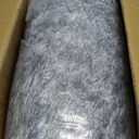 Bedfolks Calming Donut Dog Bed, 36 Inches Round Fluffy for Large Dogs, Anti-Anxiety Plush, Machine Washable (Dark Grey, Large)
