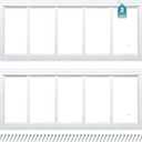 Melkus Shed Window 12"x30" 2 Pack Transom Window Fixed Design with Tempered Glass, Perfect for Shed, Chicken Coop, Barn, Greenhouse, Garage, Playhouse, Storage Room, White