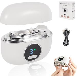 Electric Nail Clippers for Fingers and Toes, 2 in 1 Smart Nail Clipper with Polishing, Electric Toenail Clippers for Seniors, Kids, Adults