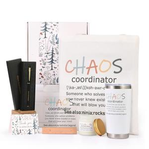 Chaos Coordinator Gifts for Women, Thank You Gifts for Women, Appreciation Gifts for Coworker Boss Lady, Teacher Gifts, Employee Appreciation Gifts, Anniversary, Birthday & Christmas Gift for Women