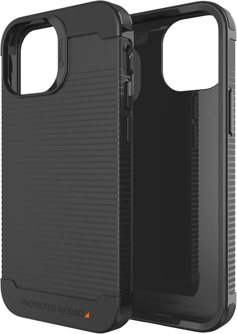 Gear4 ZAGG Havana iPhone Case, D30 Drop Protection Up to (10ft/3m), Wireless Charging Compatible, Reinforced Top, Bottom & Edges, Anti-Microbial Properties, iPhone 14 Case Black