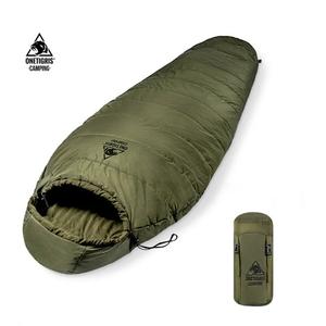 Onetigris Camping Sleeping Bag Green/Grey 5c to 20c Filling Weight 200g Suitable for Adult & Kids