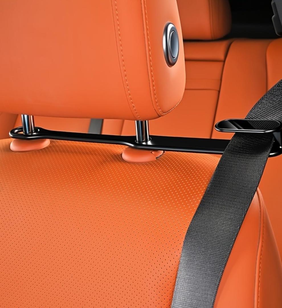 Car Seat Belt Fixer Adjustable Seat Belt Position Holder for Car Interior Prevent Neck Chafing Noise Reduction Seat Belt Organizer Clip for Comfortable Driving (Black 1 Pair)