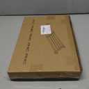 Hershii Closet Tension Shelf & Rod Expandable, Adjustable Storage Rack Metal Organizer DIY Divider Separator for Cabinet Wardrobe Cupboard Kitchen Bathroom (15.74 - 23.62 inches, Ivory)