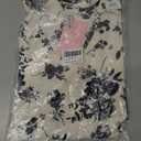 Jouica Women's Fall Casual 3/4 Ruffled Sleeve Chiffon Blouse Tops for Women (S)