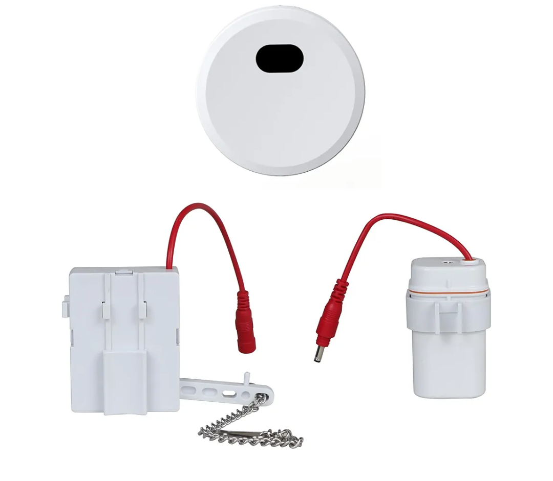 Automatic Toilet Flusher Kit, Touchless Motion Sensor Flush for Toilet, 12” Sensor Range, Battery-Powered, Easy Install, Compatible with Most Toilets CN27B KERDE