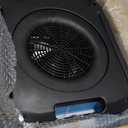 MOUNTO 1/4hp 1200cfm Low Profile Air Mover Carpet Dryer, 2 Speed Floor Fan w/Dual GFCI Outlet, Stackable, Lightweight Air Mover Blower- Ideal for Water Damage Restoration, Construction, Cleaning