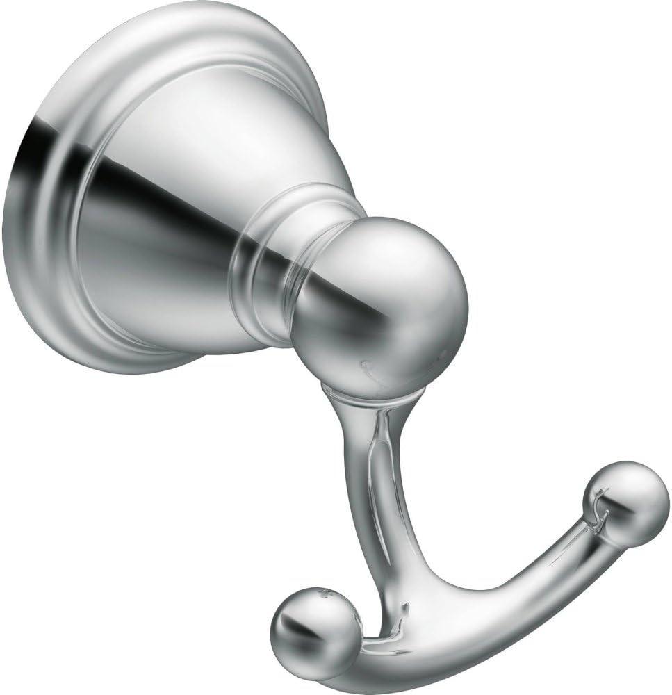 Moen YB2203CH Brantford Double Robe Hook, Chrome