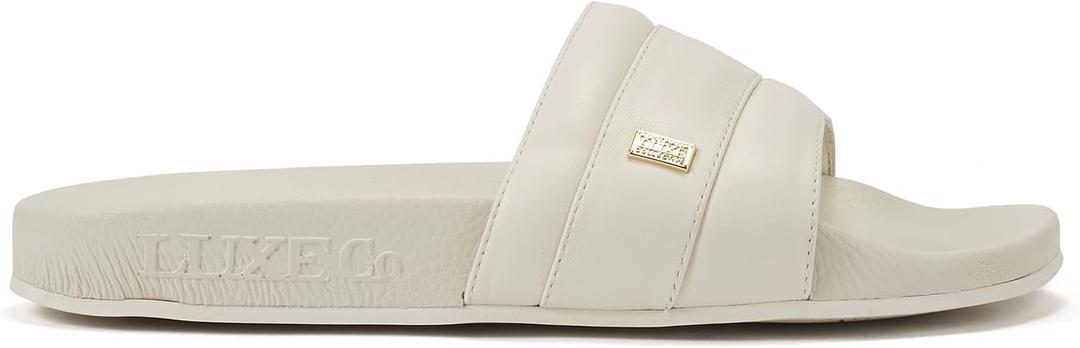 Women's Luxury Slide Sandal (White), 7
