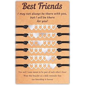 Best Friend Bracelet Love Knot Matching Bracelets for BFF Friendship Long Distance Bracelet for Bestie Sister Couples Birthday Christmas Jewelry Gifts