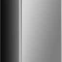 Sweetcrispy 3.2 Cu.Ft Mini Fridge with Freezer Small Refrigerator Single Door Adjustable Thermostat Energy-efficient Low Noise, Compact Fridge for Bedroom, Office, Dorm (Silver Door)
