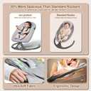 Electric Baby Swing for Infants,Multifunctional 3-in-1 Rocker,5-Speed Adjustable,Remote Control,10 Melodies,5-Point Harness,for Infants Up to 30 lbs, Up to 12 Months Easy Assembly (Gray)