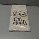 CARAKNOTS Teacher Bag Teachers Gifts for Women Valentines Day Appreciation Week Birthday Thank you Graduation End of Year Christmas Retirement Canvas Tote Bag with Pocket 2 Pcs