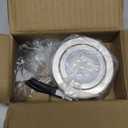 2pcs Range Hood Light Bulbs, Stainless Steel Range Hood LED Light Recessed Kitchen Light Bulb Replacement DC 12V 6500K Light Accessories for Stove Kitchen