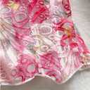 Verdusa Women's Embroidery Mesh Bustier Corset Tops Lace Up Strapless Date Night Crop Top (S)