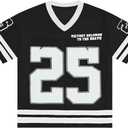 Men's Plus Size Jersey T-Shirts Number Graphic Tees Short Sleeve V Neck Tee Shirt (Purple)