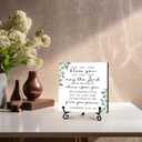 The Lord Bless You And Keep You Sign, Rustic Christian Decor, Farmhouse Home Office Decor, Inspirational Christian Gifts for Women Men, Vintage Decoration for Bedroom Bathroom, 5" x 5"-303