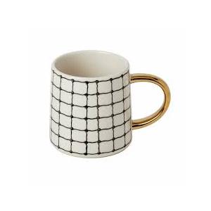 Gallery Grid 14.7 FL Oz Stoneware Can Mug