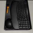 Wireless Keyboard and Mouse Combo, 2.4G Wave Keys Ergonomic Keyboard with Wrist Rest and 3 Level DPI Advanced Wireless Ergonomic Mouse, Natural Typing for Windows, Mac OS Desktop (Black Graphite)