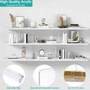 Aolloa 6 PCS Shelf Dividers for Closet Organization Acrylic Clear Closet Shelf Divider for Wooden Shelving Suitable for Wooden or Vertical Shelves Or Bedroom, Kitchen and Office